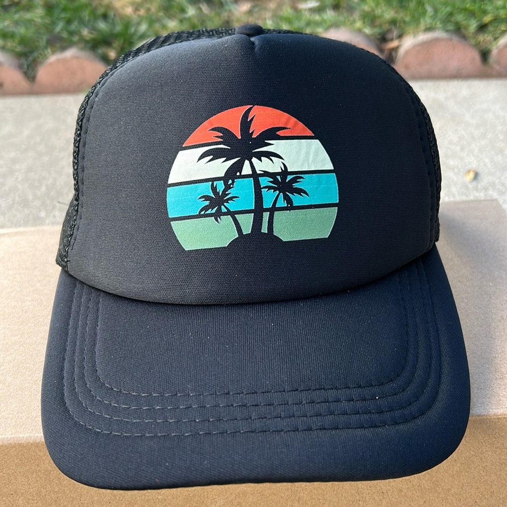 Mens Womens Hat Beach Cap Sunshade Snapback Black Brand New!